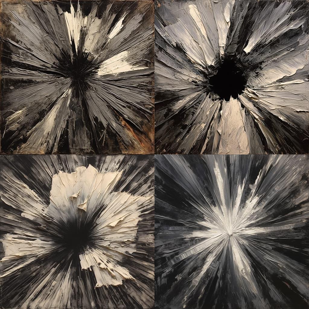 Jay DeFeo style, Midjourney V5.1, render 1 of 4
