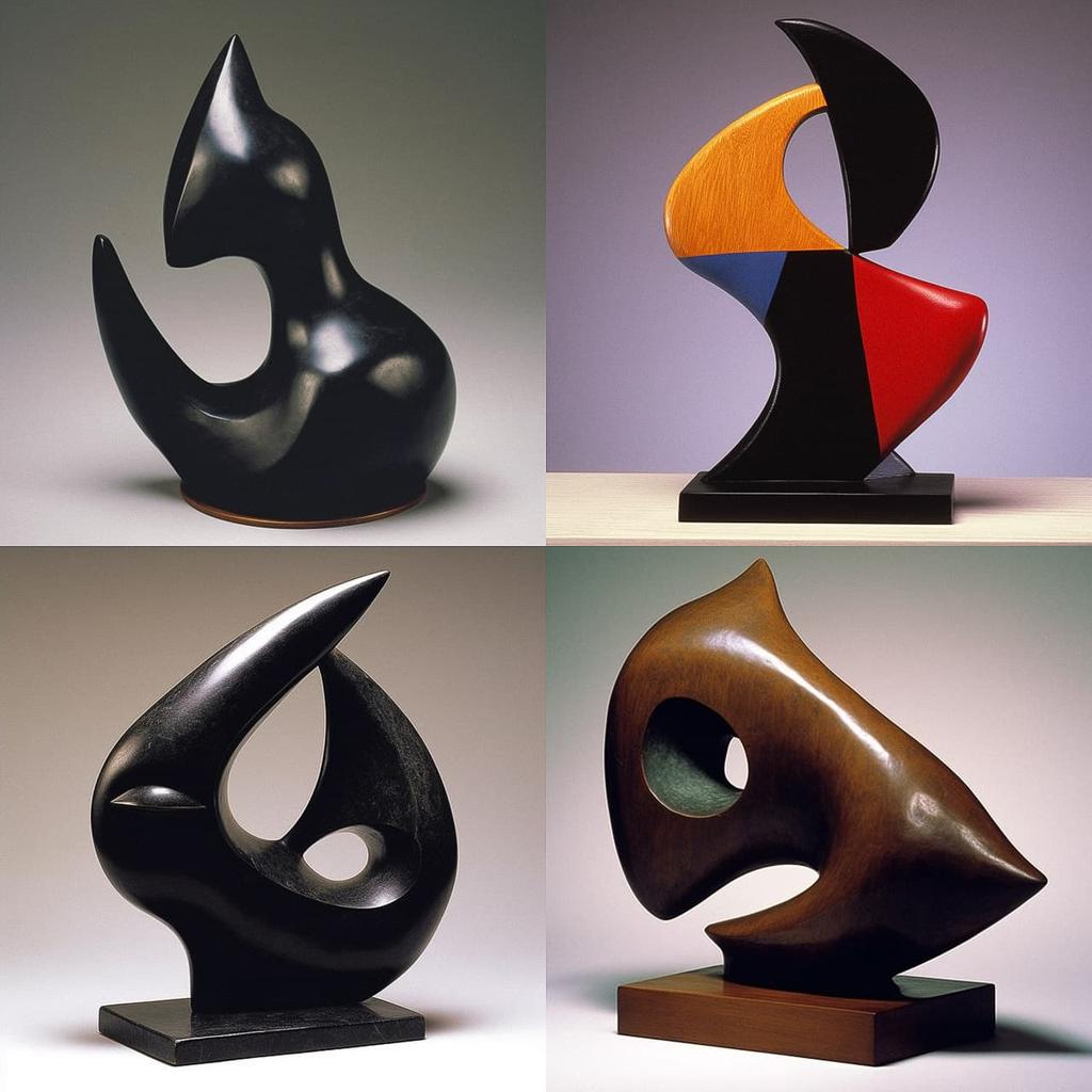Jean Arp style, Midjourney V5.1, render 1 of 4