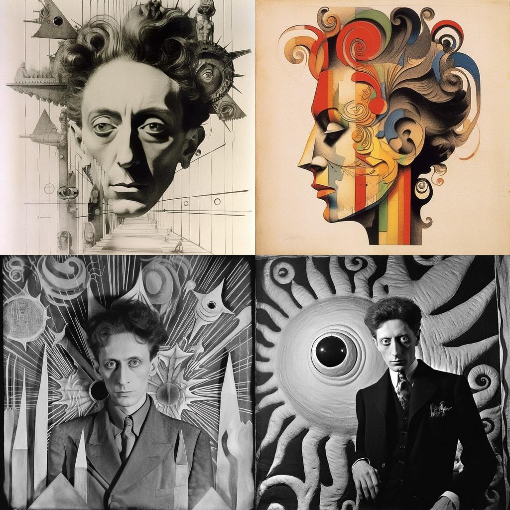 Jean Cocteau style, Midjourney V5.1, render 1 of 4