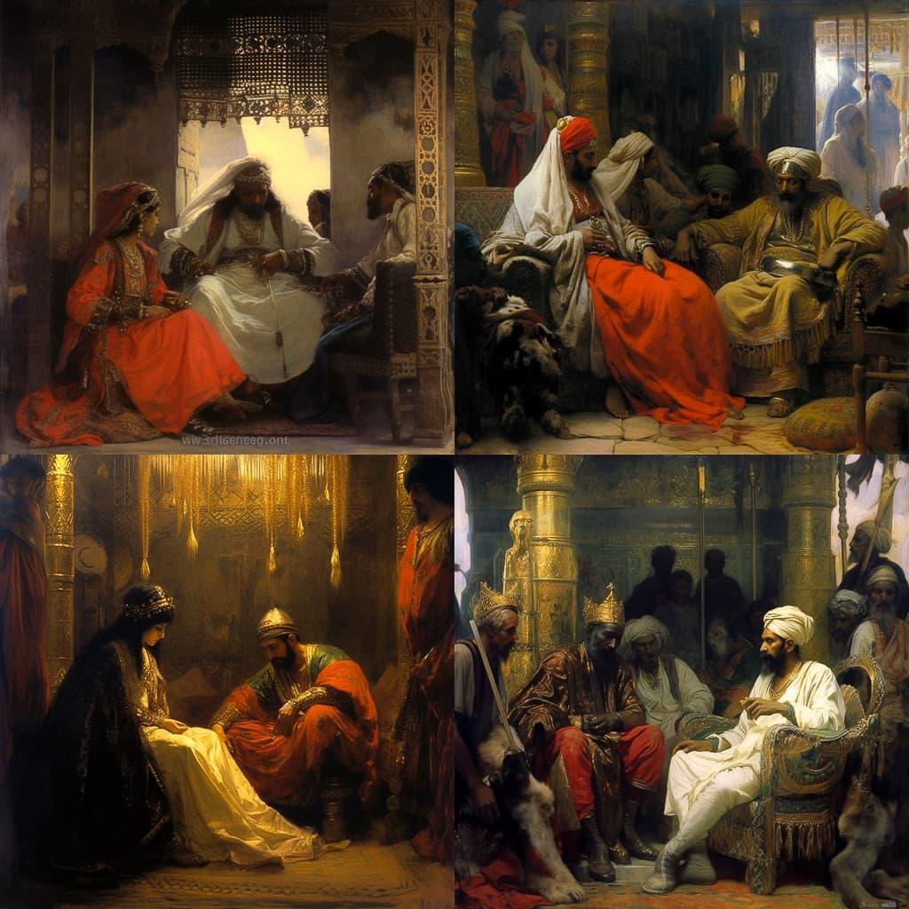 Jean-Joseph Benjamin-Constant style, Midjourney V5.1, render 1 of 4