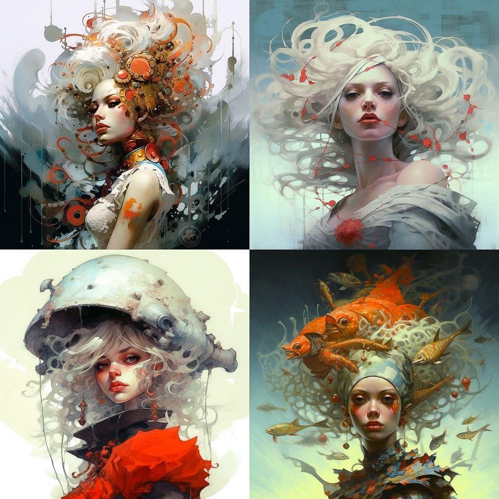 Jean-Sebastien Rossbach style, Midjourney V5.1, render 1 of 4
