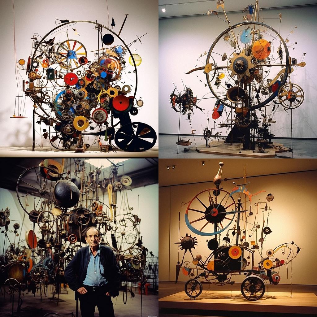 Jean Tinguely style, Midjourney V5.1, render 1 of 4