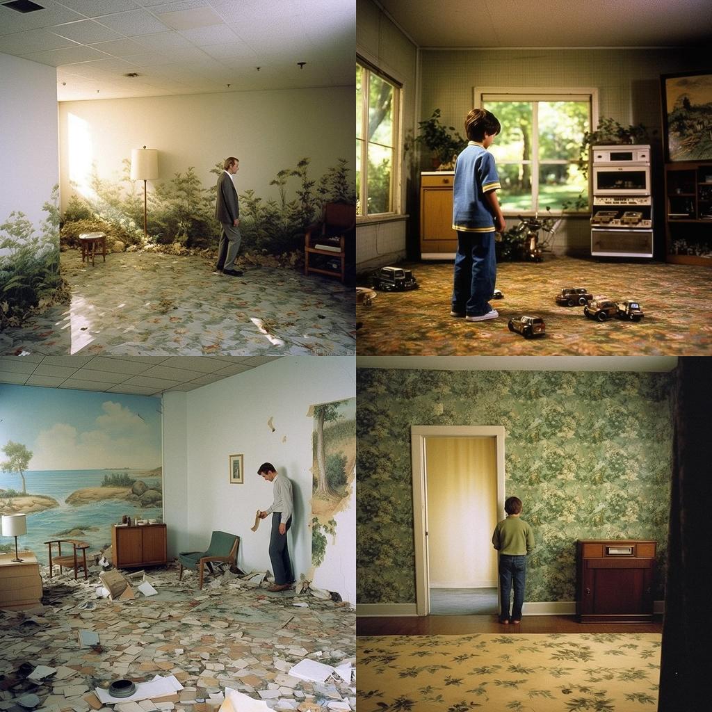 Jeff Wall style, Midjourney V5.1, render 1 of 4