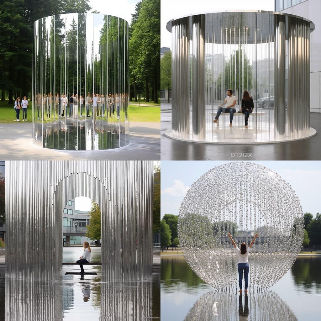 Jeppe Hein style, Midjourney V5.1, render 1 of 4