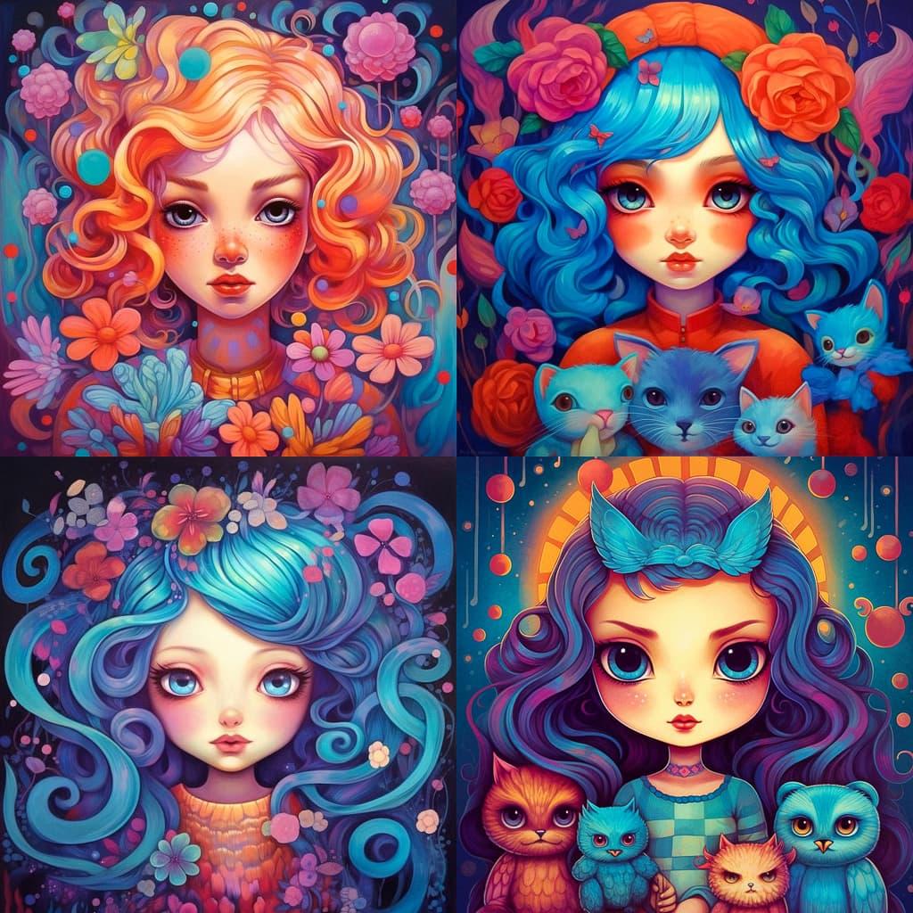 Jeremiah Ketner style, Midjourney V5.1, render 1 of 4