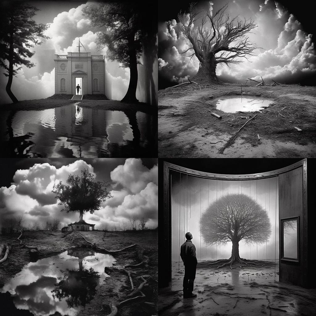 Jerry N. Uelsmann style, Midjourney V5.1, render 1 of 4