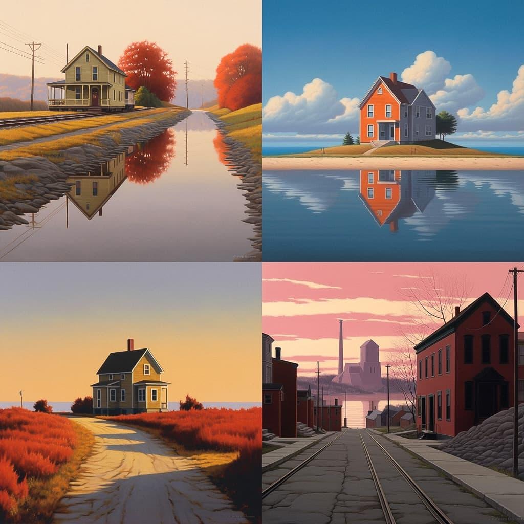 Jim Holland style, Midjourney V5.1, render 1 of 4