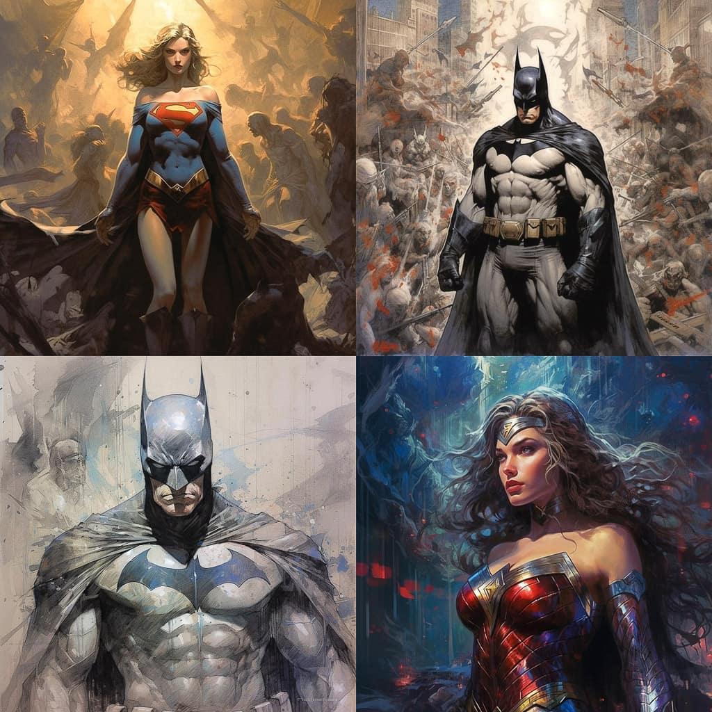 Jim Lee style, Midjourney V5.1, render 1 of 4