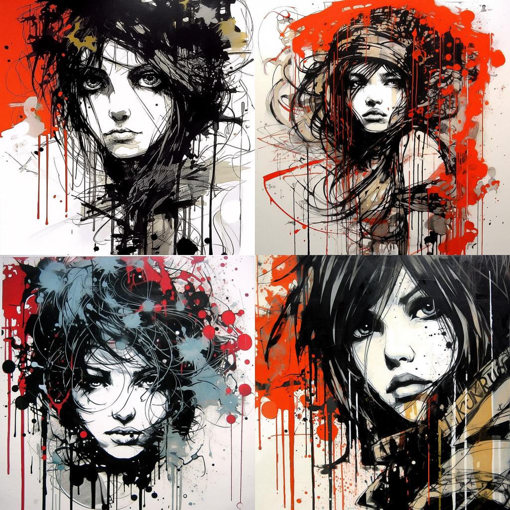 Jim Mahfood style, Midjourney V5.1, render 1 of 4