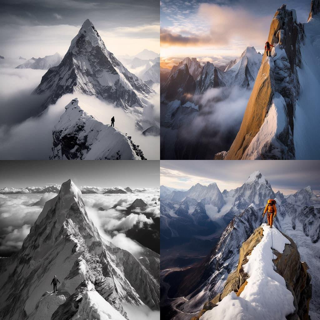 Jimmy Chin style, Midjourney V5.1, render 1 of 4