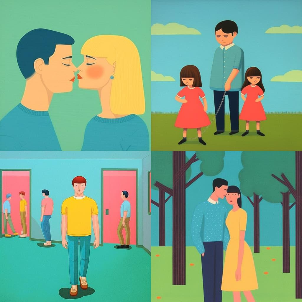 Joan Cornella style, Midjourney V5.1, render 1 of 4
