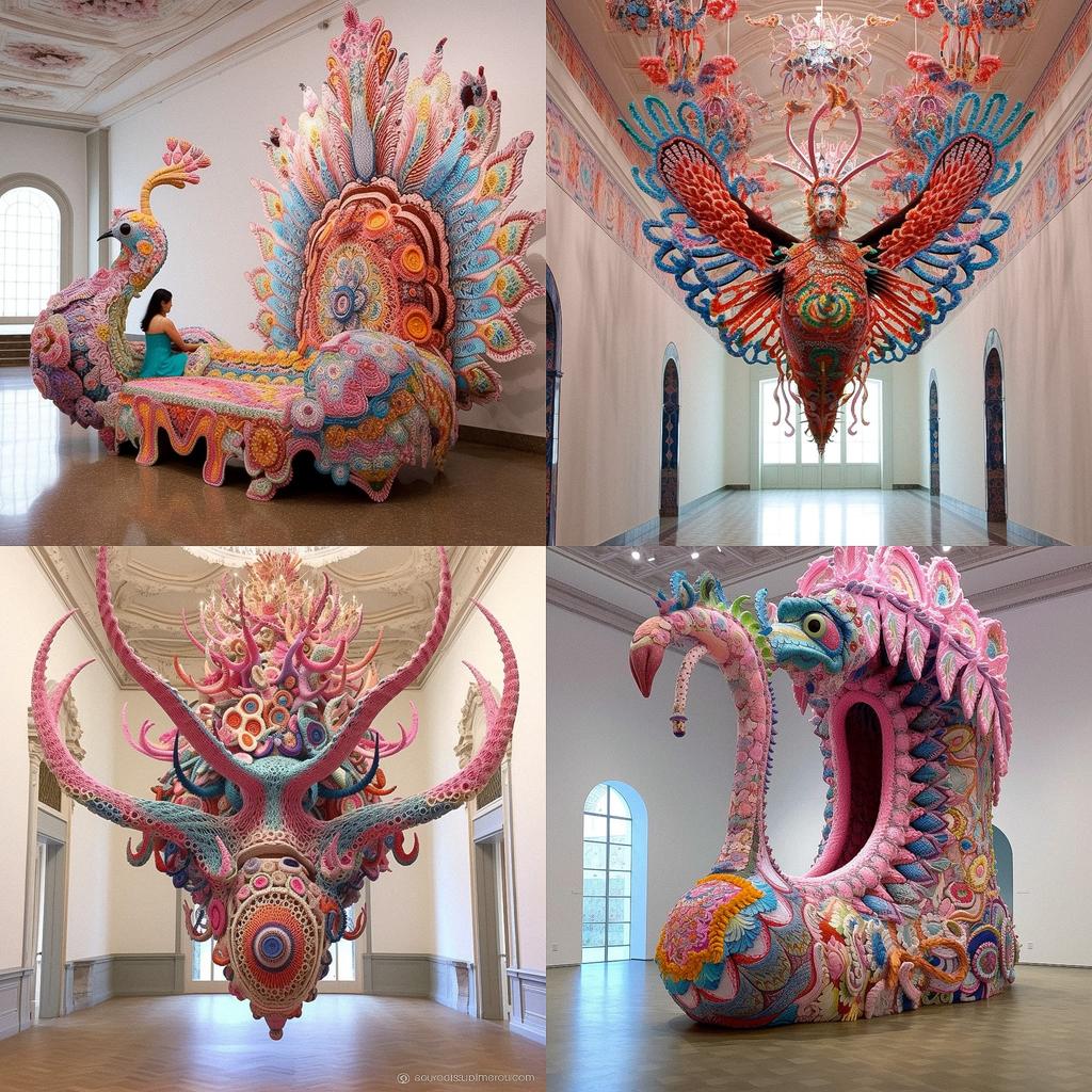 Joana Vasconcelos style, Midjourney V5.1, render 1 of 4