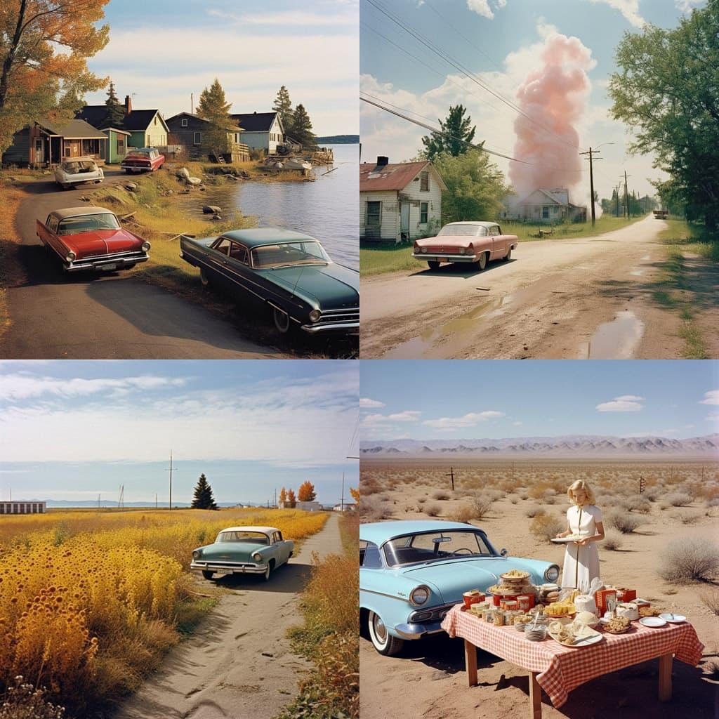 Joel Sternfeld style, Midjourney V5.1, render 1 of 4