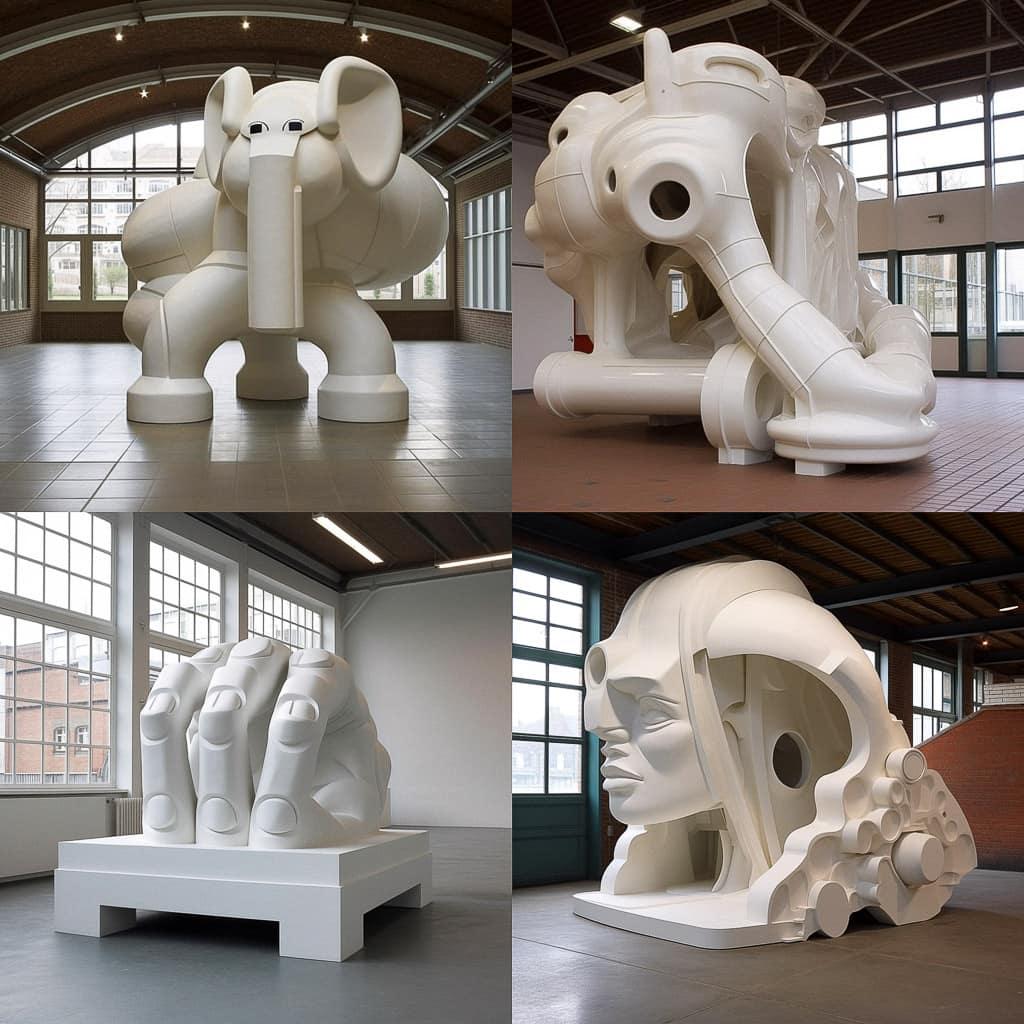 Joep van Lieshout style, Midjourney V5.1, render 1 of 4
