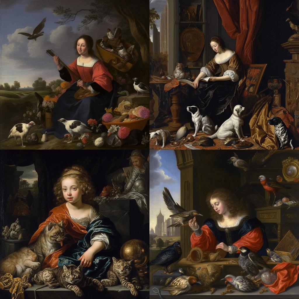 Johannes Cornelisz Verspronck style, Midjourney V5.1, render 1 of 4