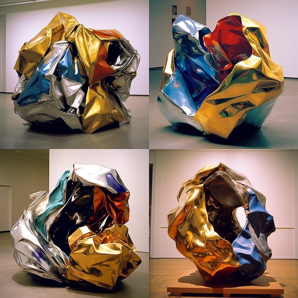 John Chamberlain style, Midjourney V5.1, render 1 of 4