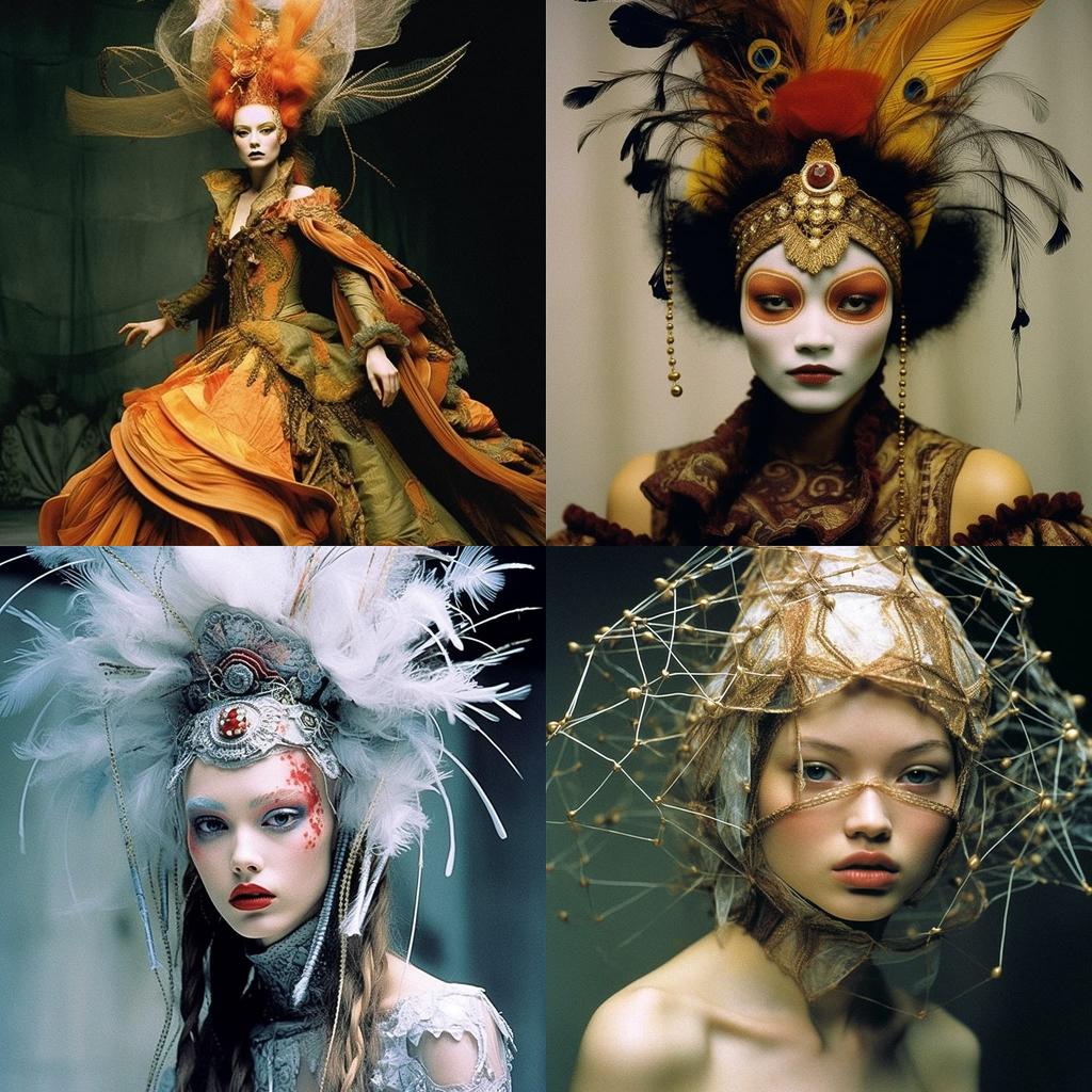 John Galliano style, Midjourney V5.1, render 1 of 4