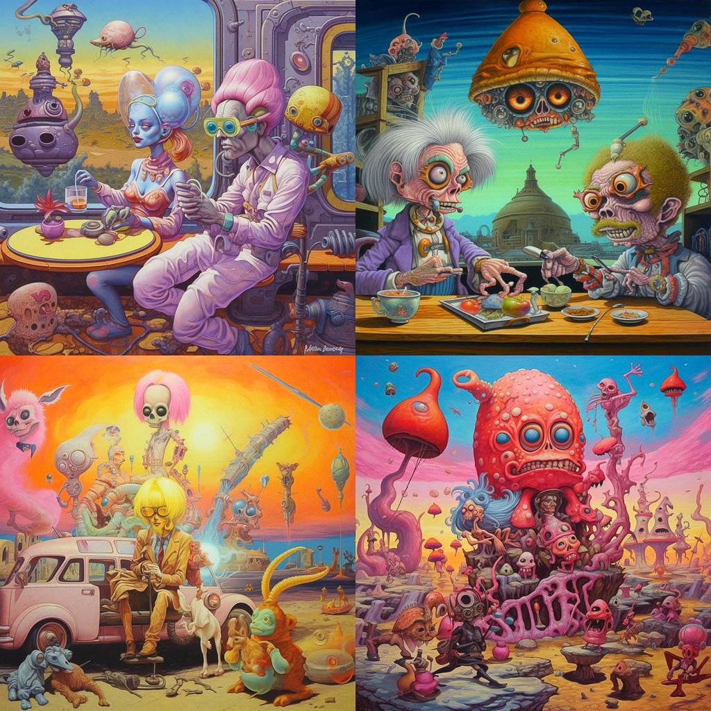 John Kricfalusi style, Midjourney V5.1, render 1 of 4