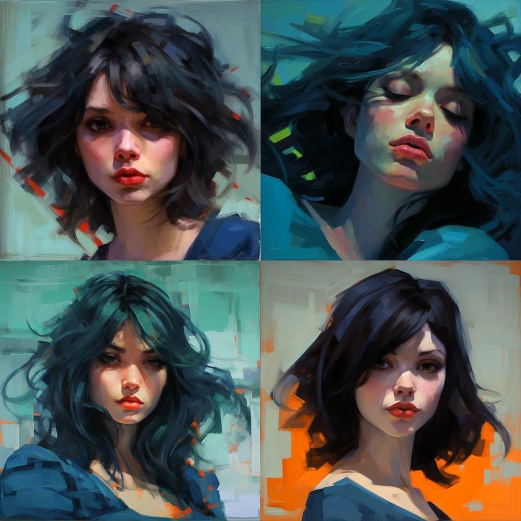 John Larriva style, Midjourney V5.1, render 1 of 4
