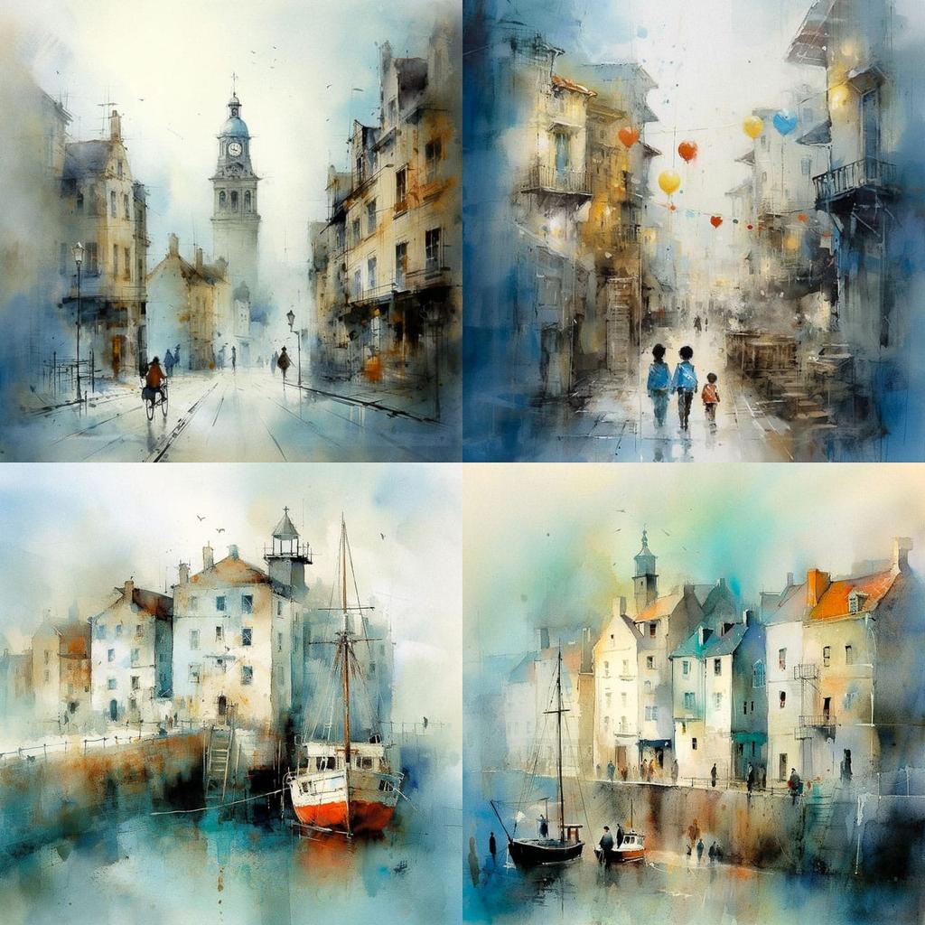 John Lovett style, Midjourney V5.1, render 1 of 4