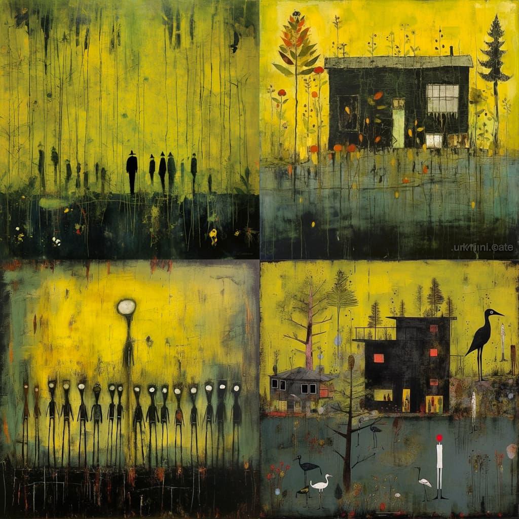 John Lurie style, Midjourney V5.1, render 1 of 4