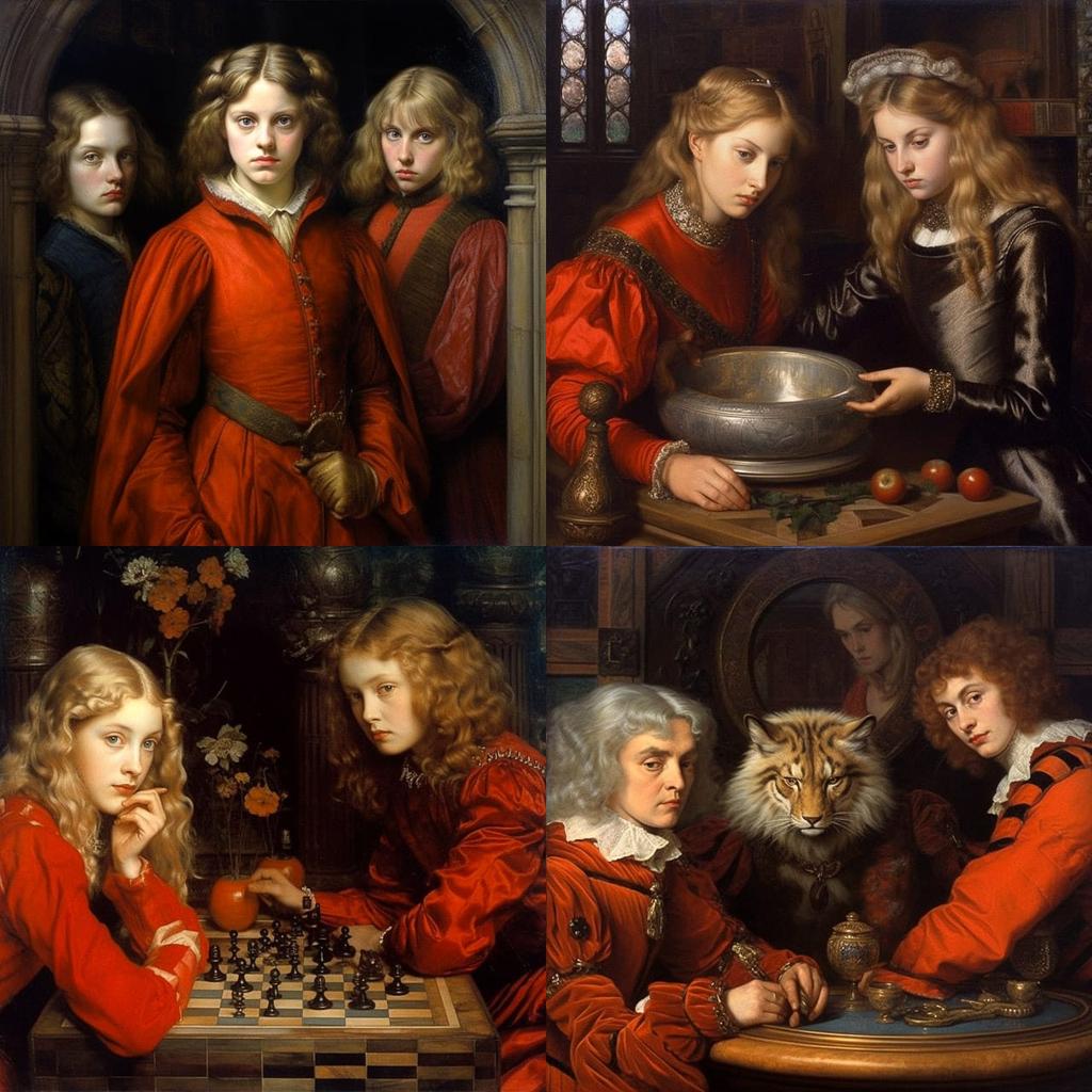 John Maler Collier style, Midjourney V5.1, render 1 of 4
