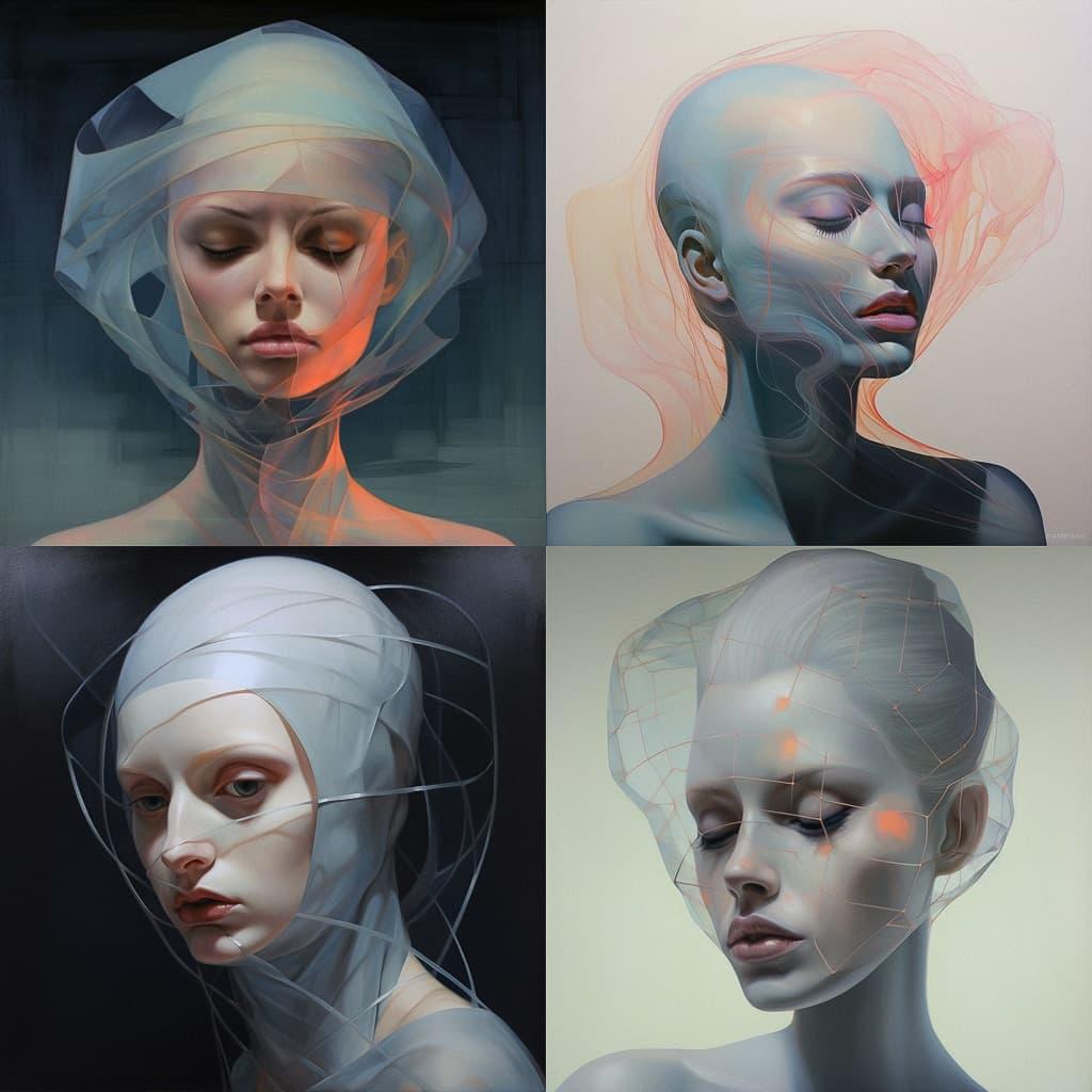 John Reuss style, Midjourney V5.1, render 1 of 4