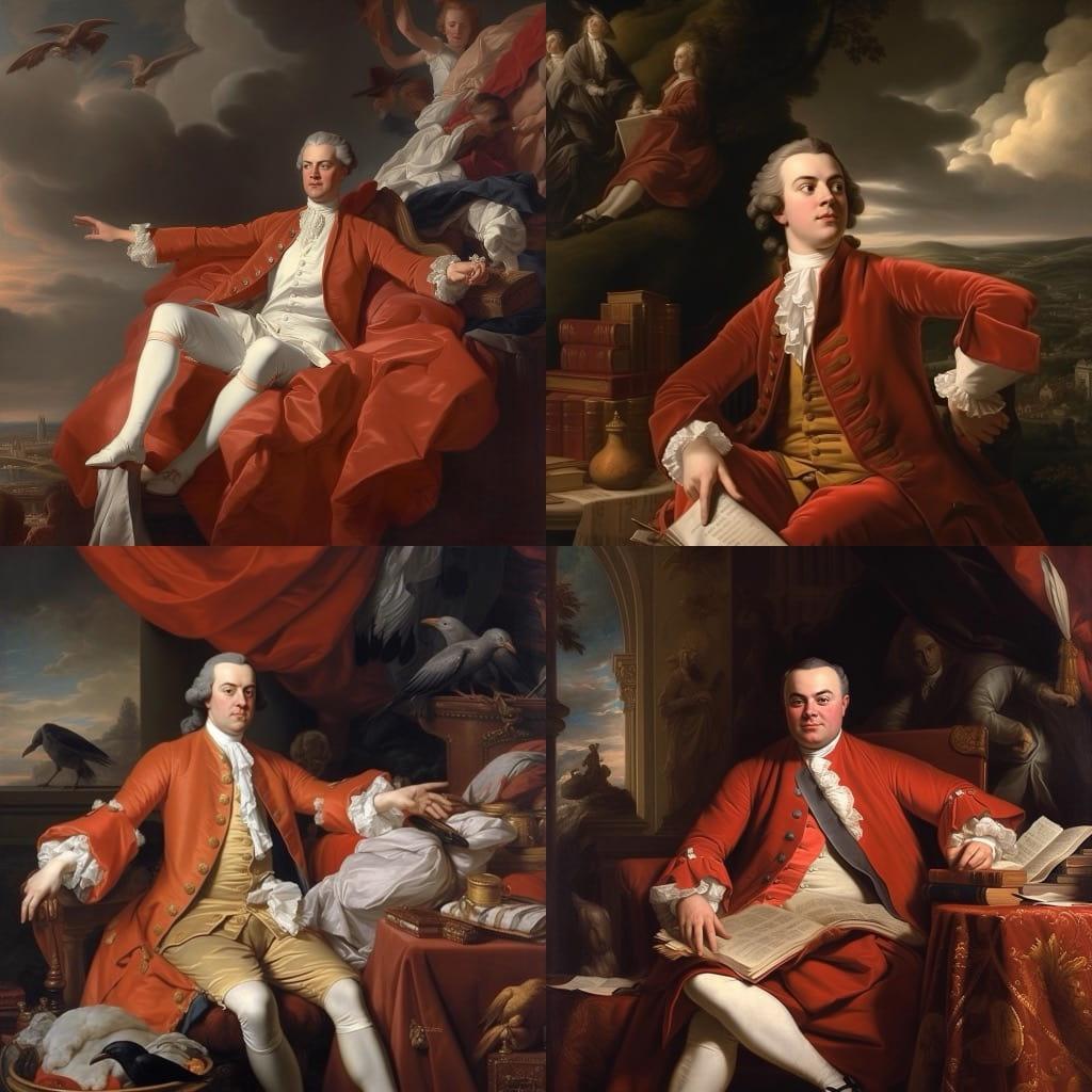 John Singleton Copley style, Midjourney V5.1, render 1 of 4