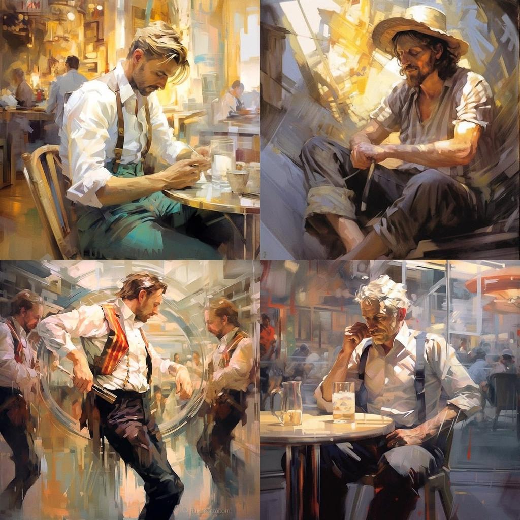 Johnny Morant style, Midjourney V5.1, render 1 of 4