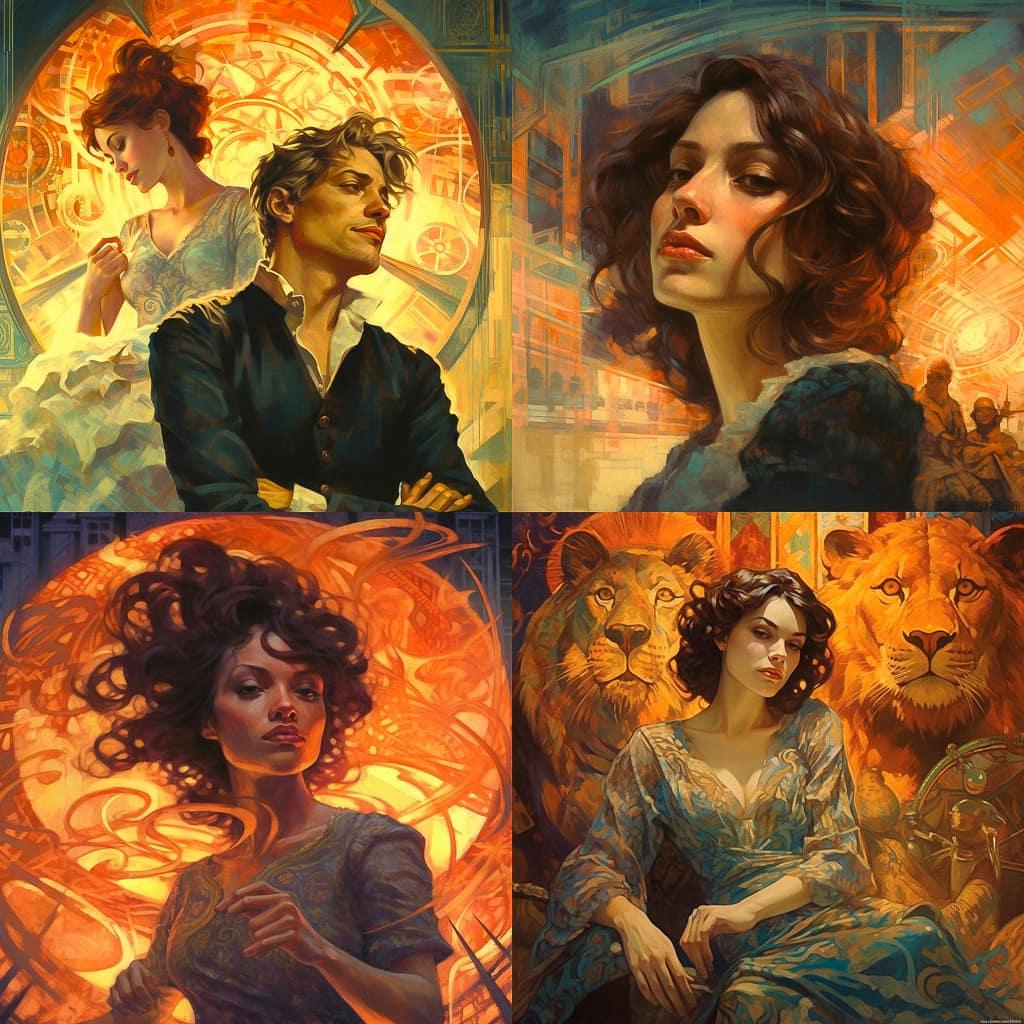 Jon Foster style, Midjourney V5.1, render 1 of 4
