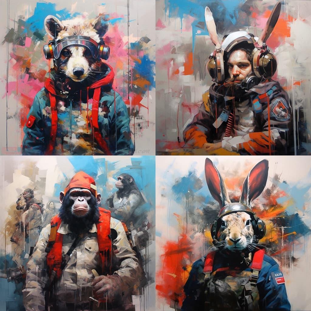 Joram Roukes style, Midjourney V5.1, render 1 of 4