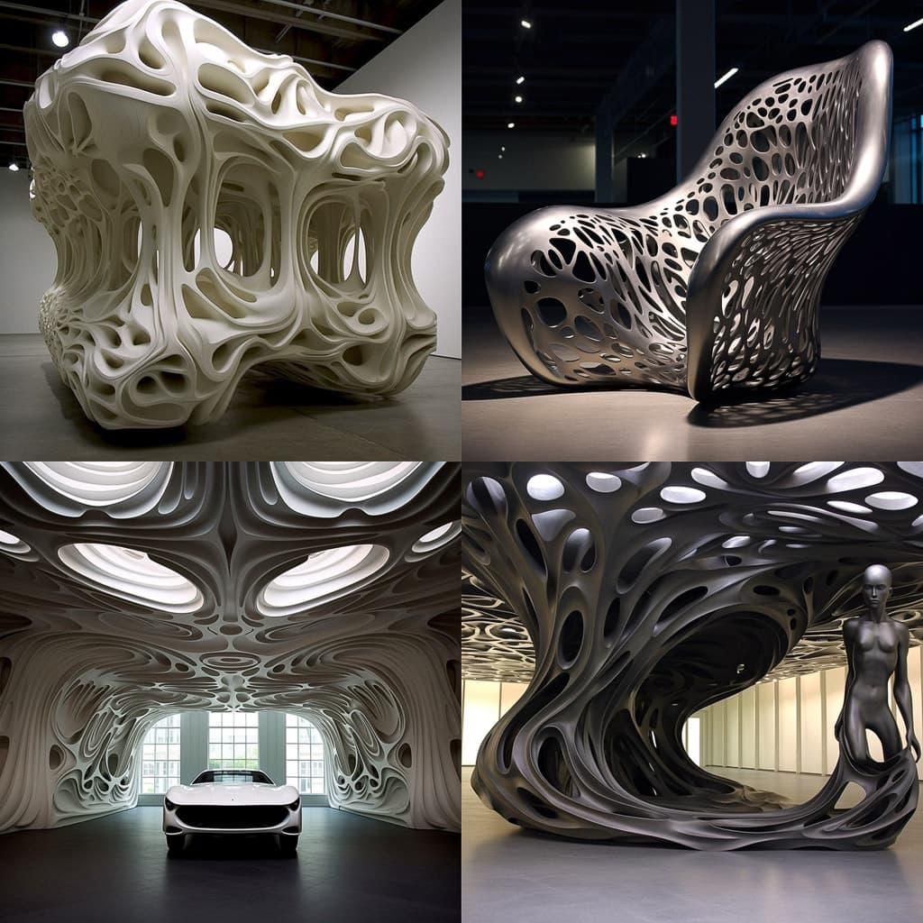 Joris Laarman style, Midjourney V5.1, render 1 of 4
