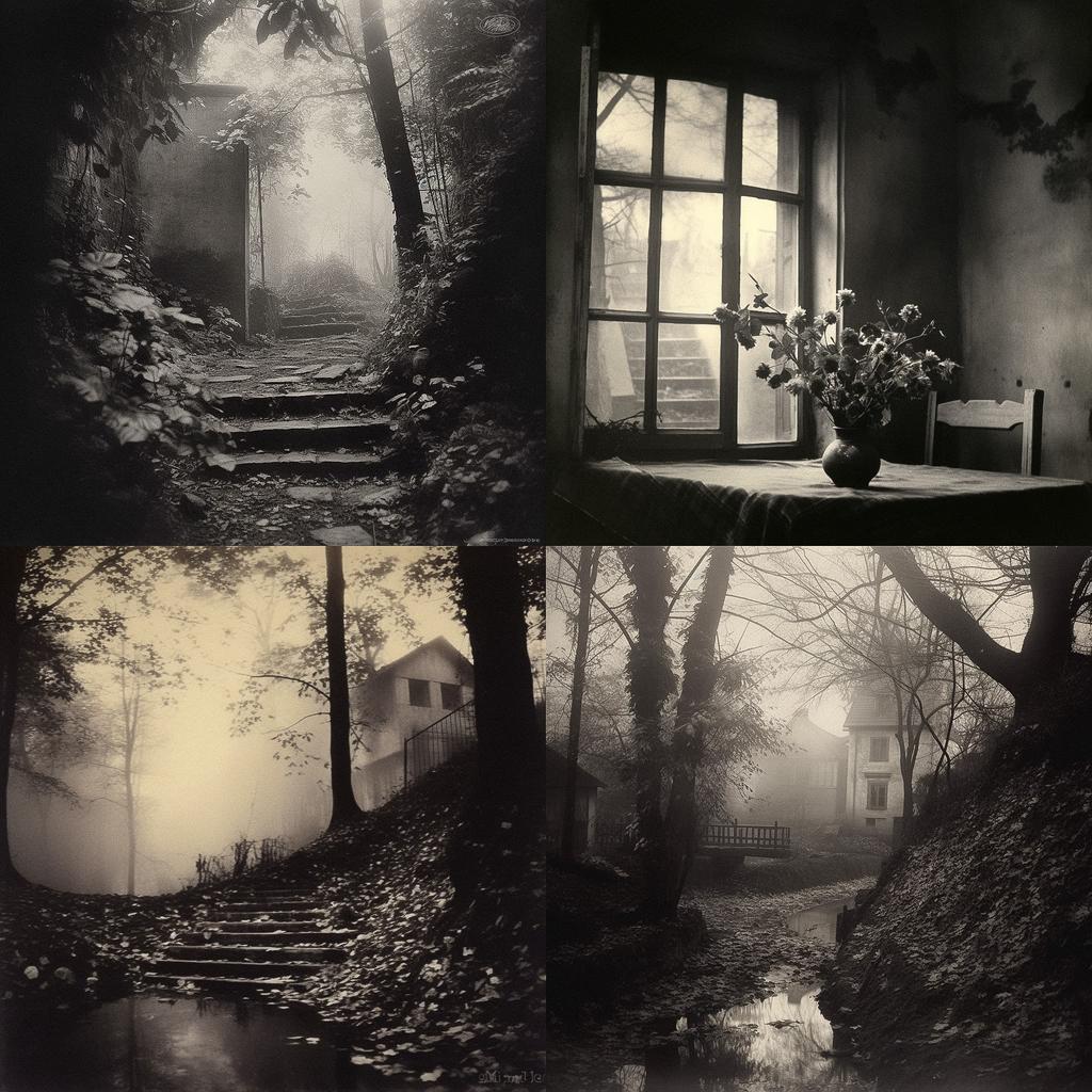 Josef Sudek style, Midjourney V5.1, render 1 of 4