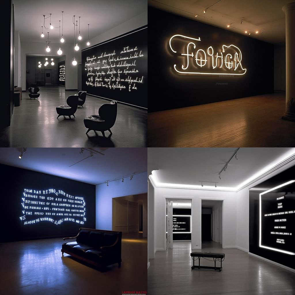 Joseph Kosuth style, Midjourney V5.1, render 1 of 4