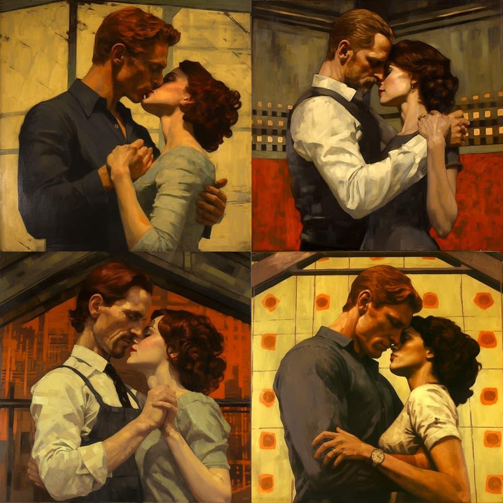 Joseph Lorusso style, Midjourney V5.1, render 1 of 4