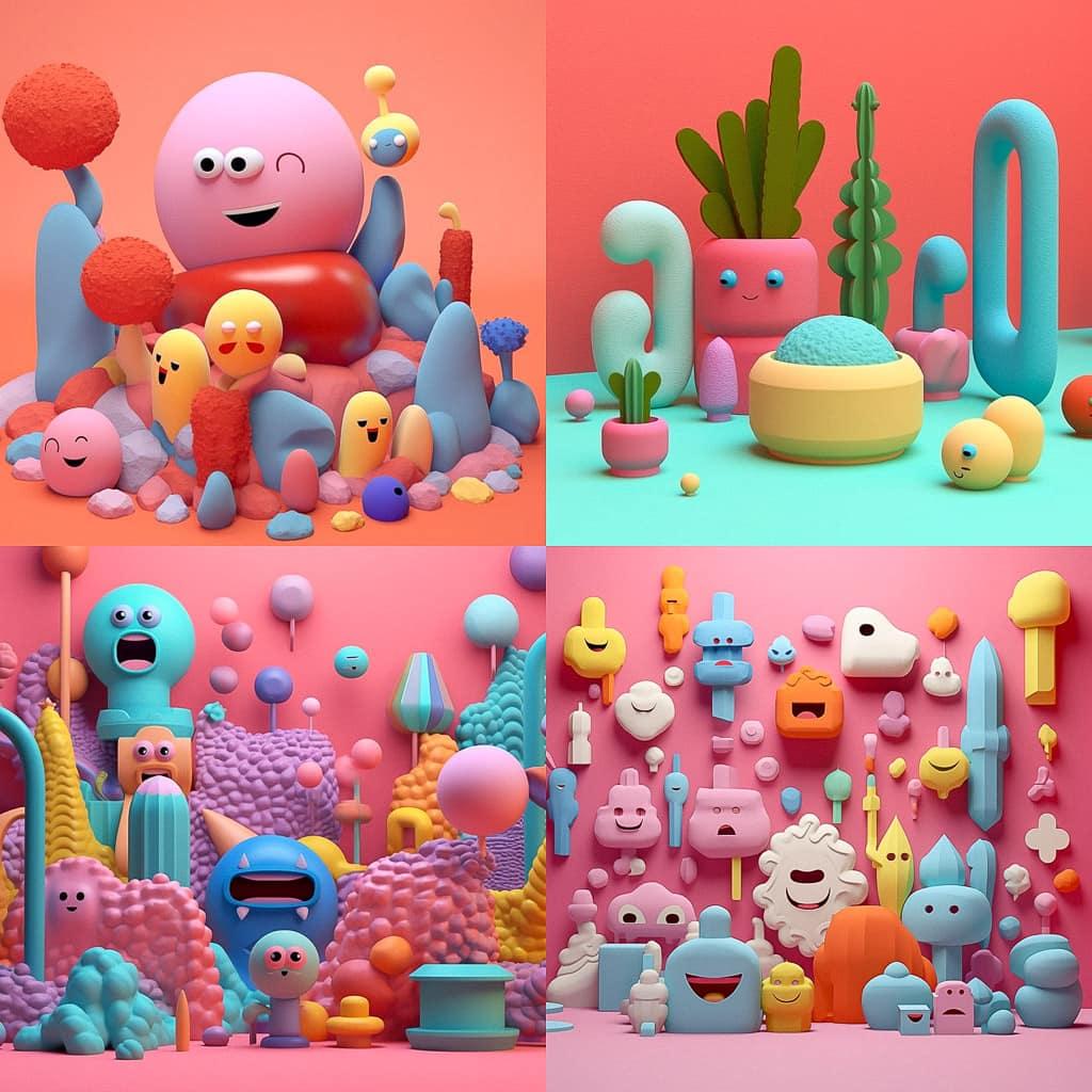 Julian Glander style, Midjourney V5.1, render 1 of 4
