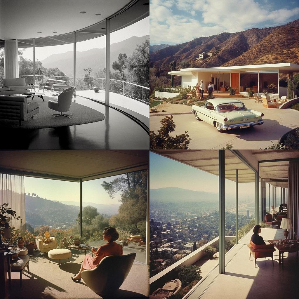 Julius Shulman style, Midjourney V5.1, render 1 of 4