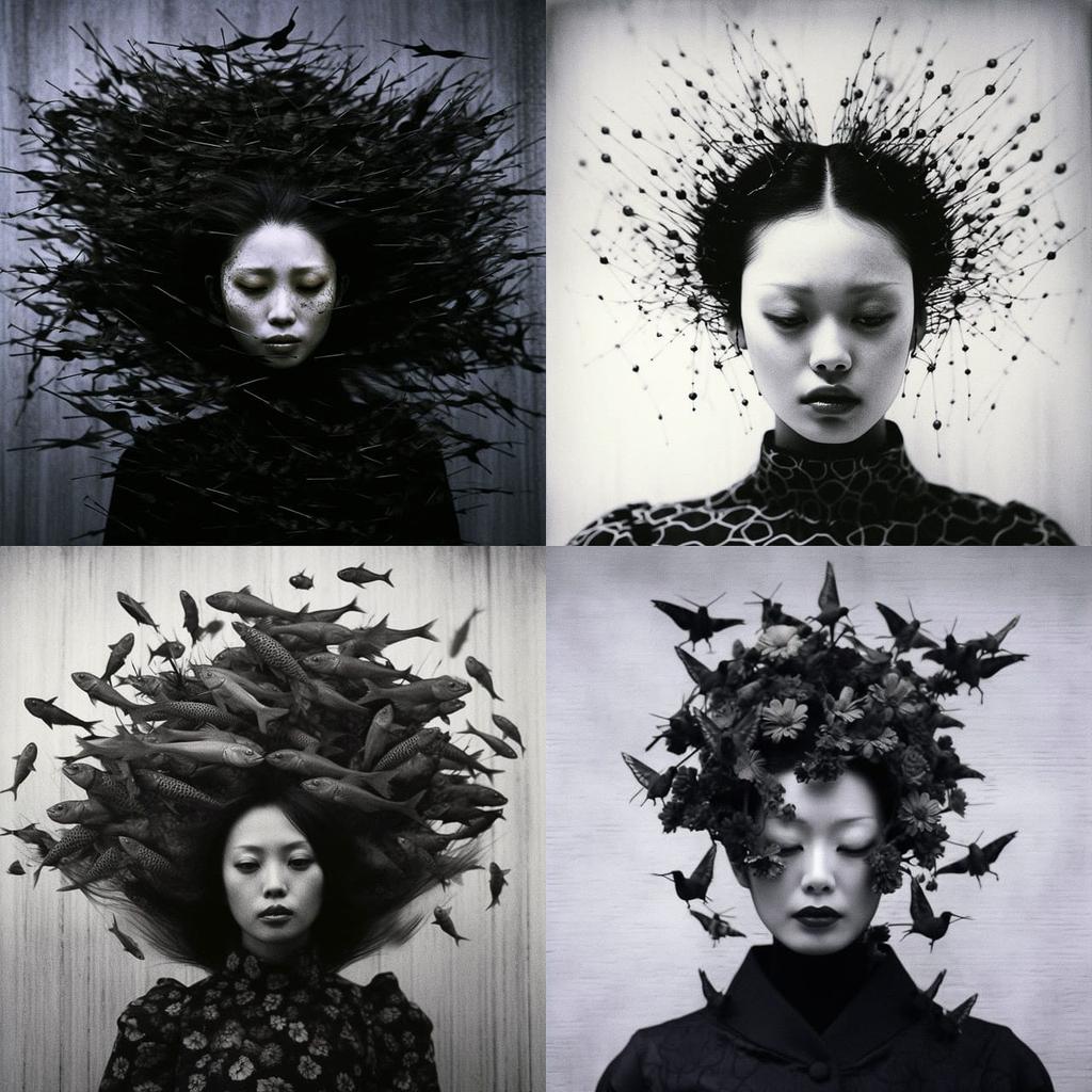 Kansuke Yamamoto style, Midjourney V5.1, render 1 of 4