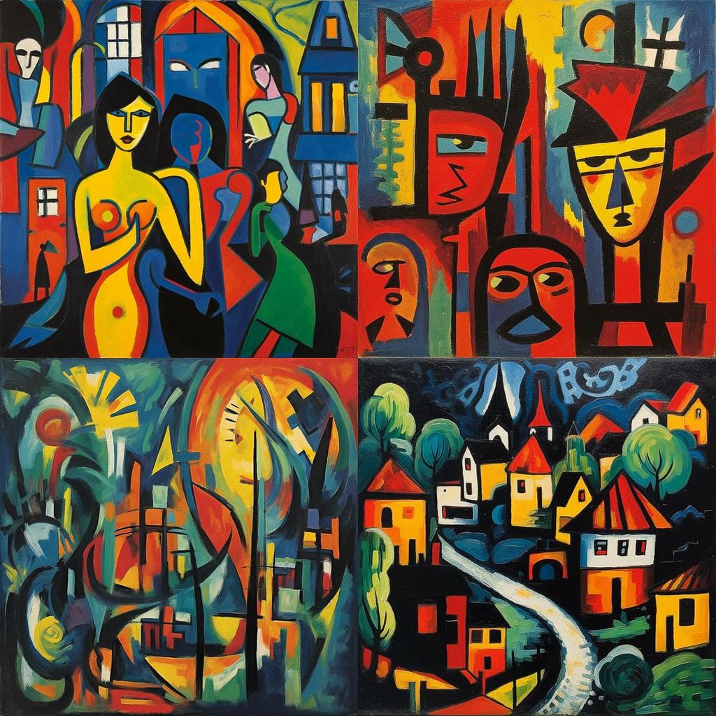 Karl Schmidt-Rottluff style, Midjourney V5.1, render 1 of 4