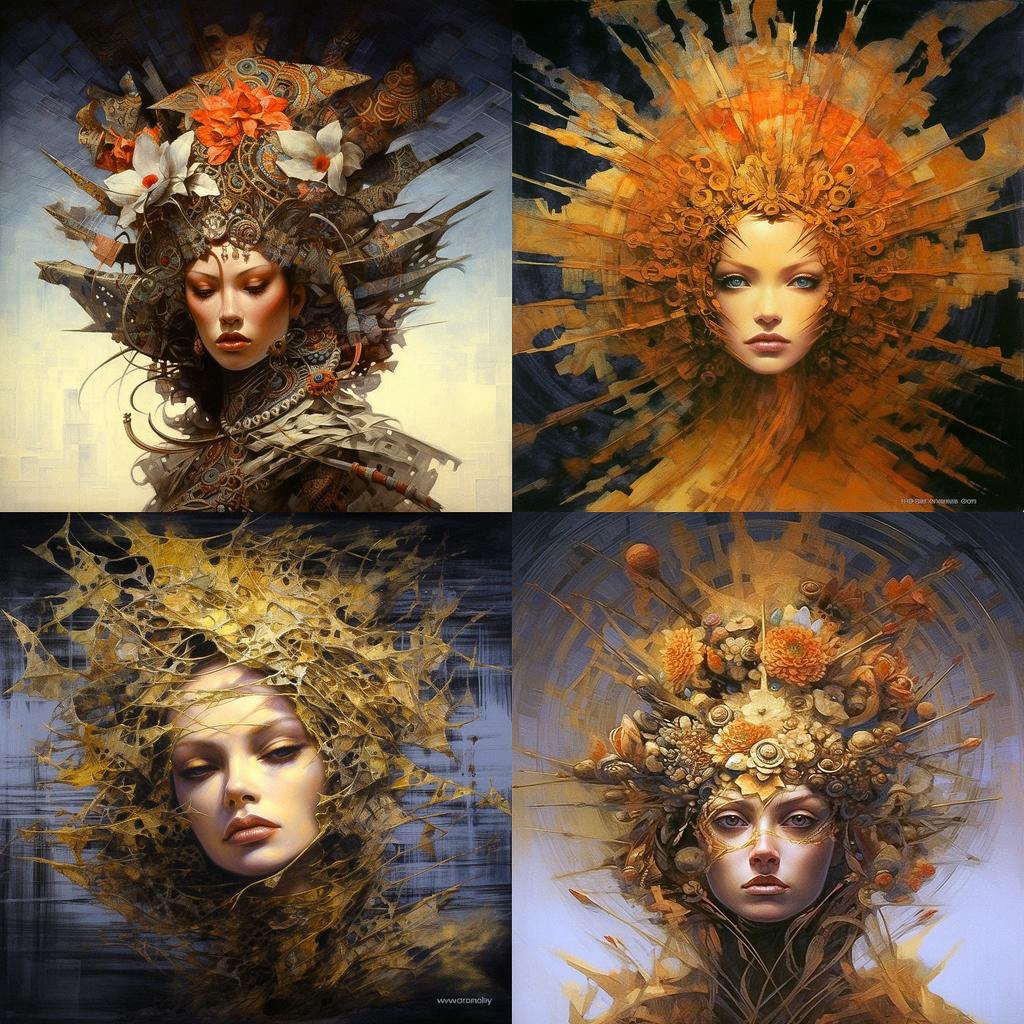 Karol Bak style, Midjourney V5.1, render 1 of 4