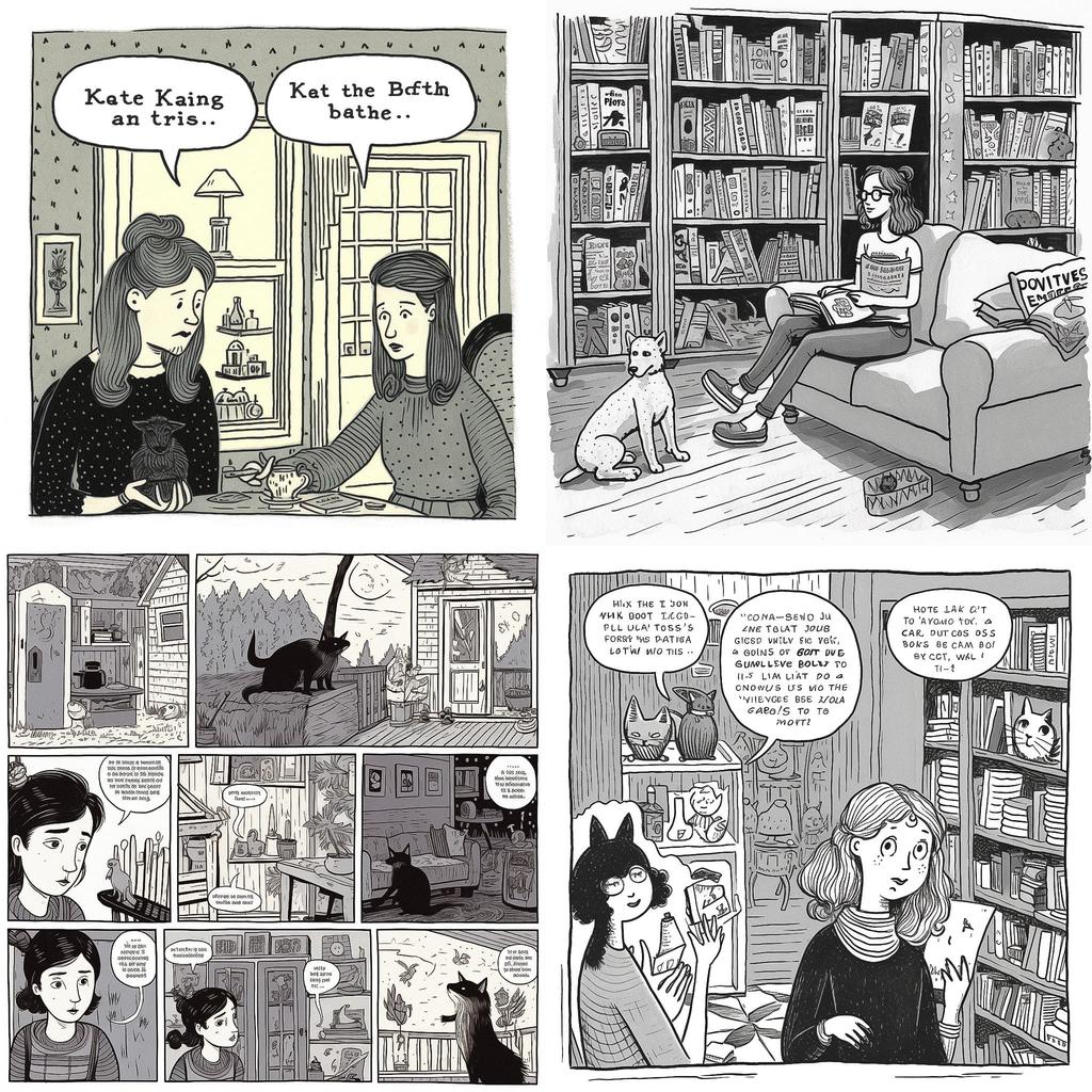 Kate Beaton style, Midjourney V5.1, render 1 of 4