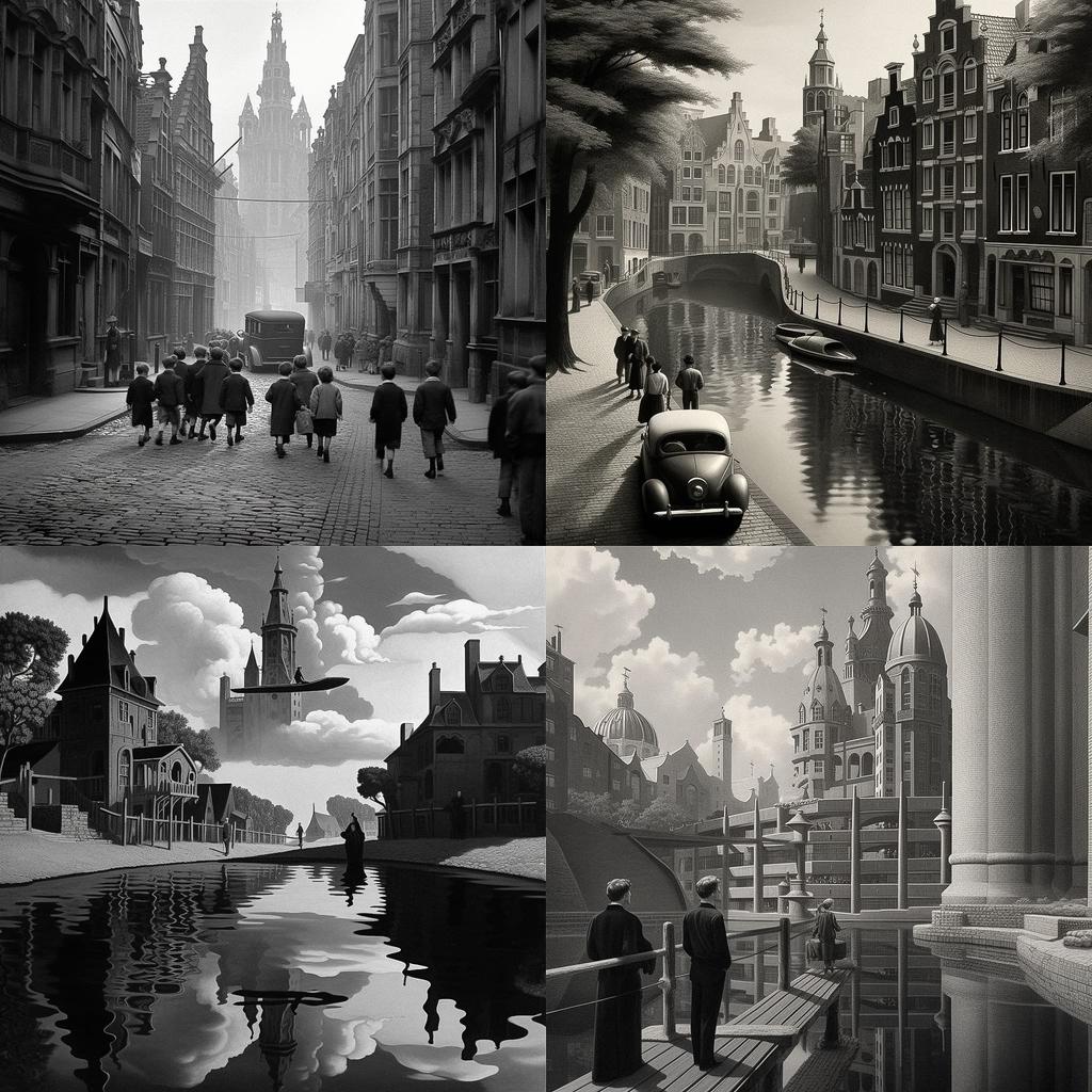 Kees Scherer style, Midjourney V5.1, render 1 of 4