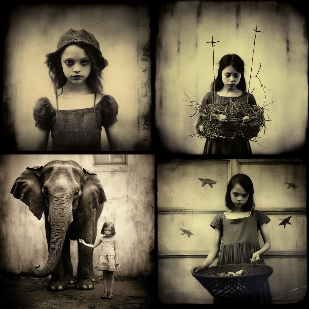 Keith Carter style, Midjourney V5.1, render 1 of 4
