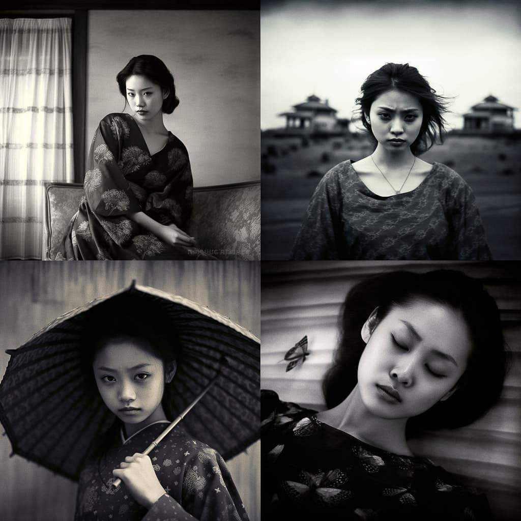 Kenro Izu style, Midjourney V5.1, render 1 of 4