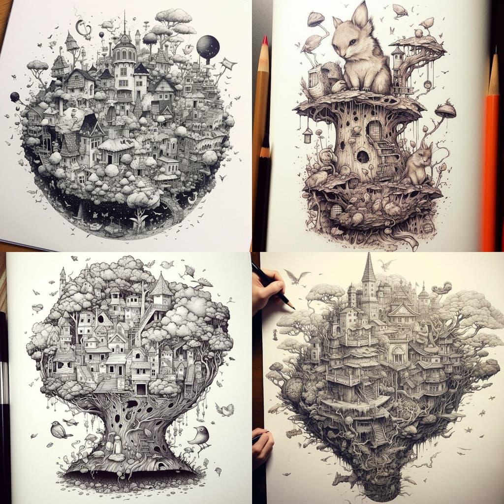 Kerby Rosanes style, Midjourney V5.1, render 1 of 4