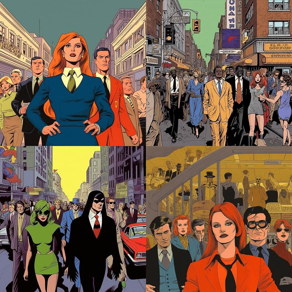 Kevin Nowlan style, Midjourney V5.1, render 1 of 4