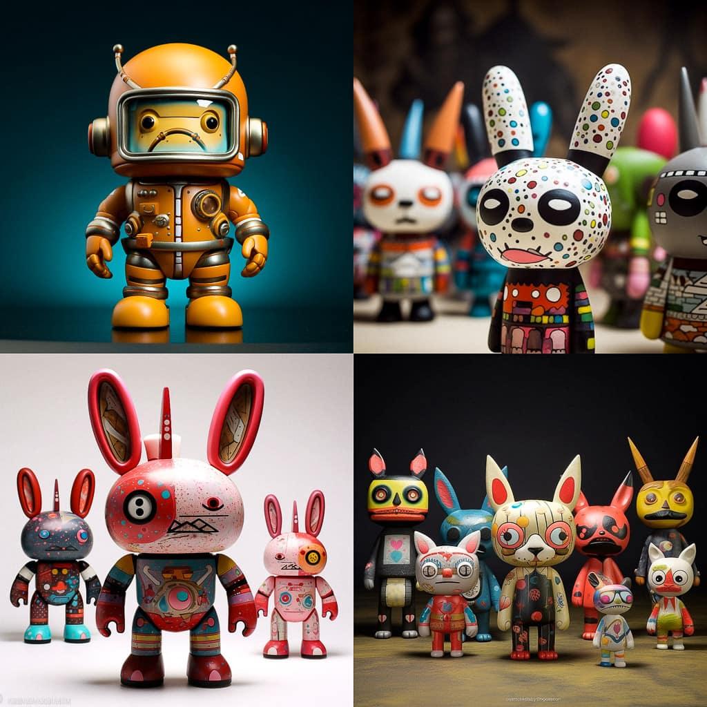 Kidrobot style, Midjourney V5.1, render 1 of 4
