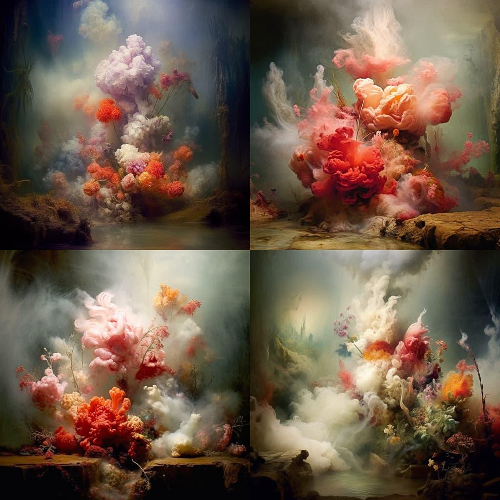 Kim Keever style, Midjourney V5.1, render 1 of 4