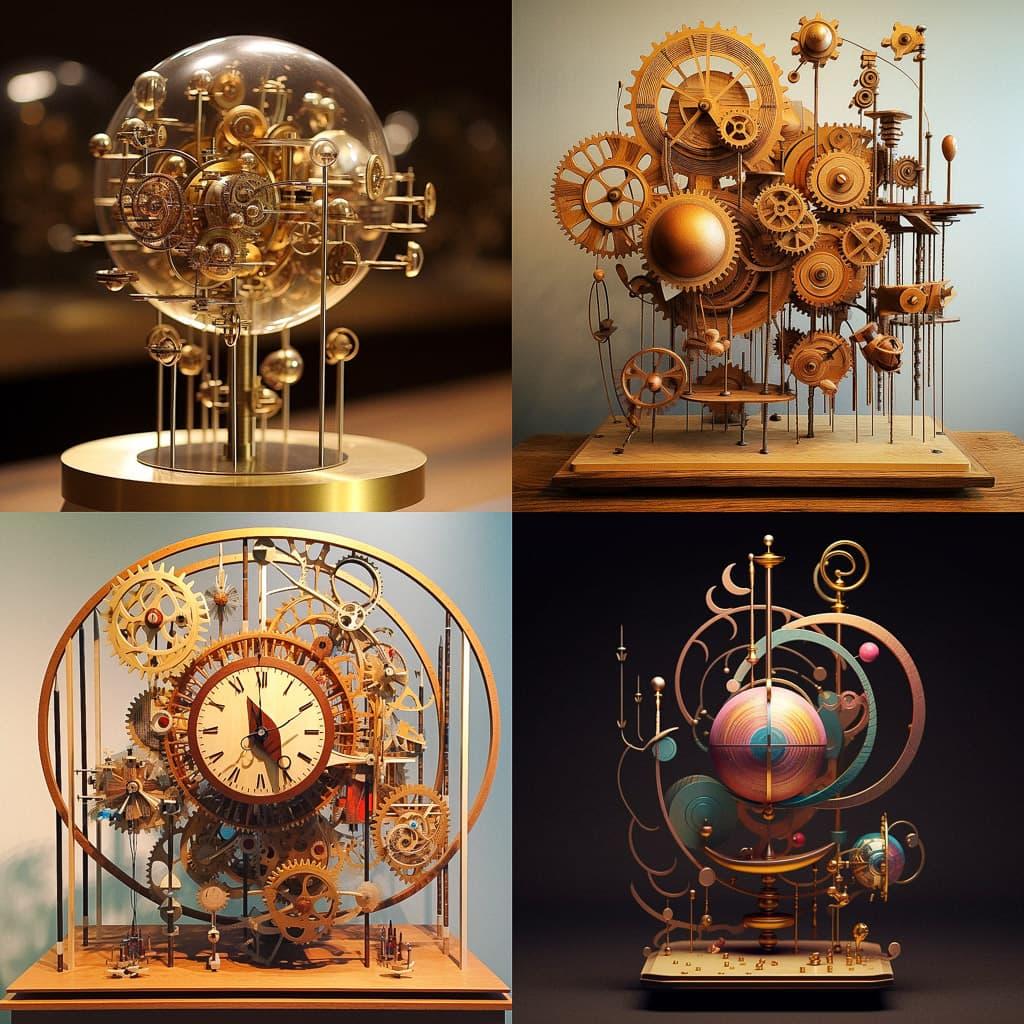Kinetic art style, Midjourney V5.1, render 1 of 4