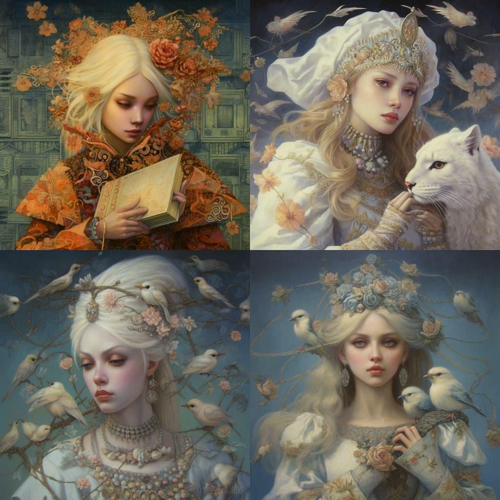 Kinuko Y. Craft style, Midjourney V5.1, render 1 of 4